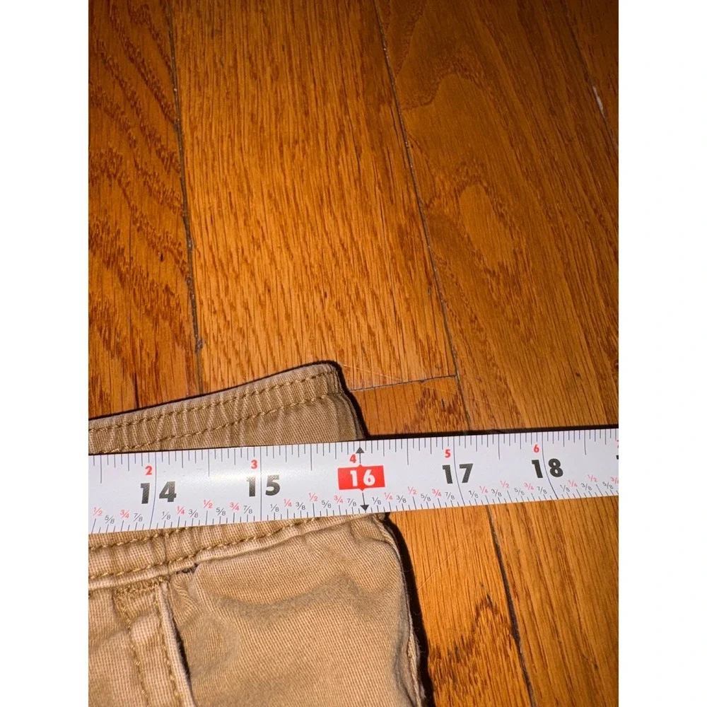 Carbon Freedom Flex Mens XL Moto Shorts Khaki  Ribbed Biker Streetwear Relaxed‎